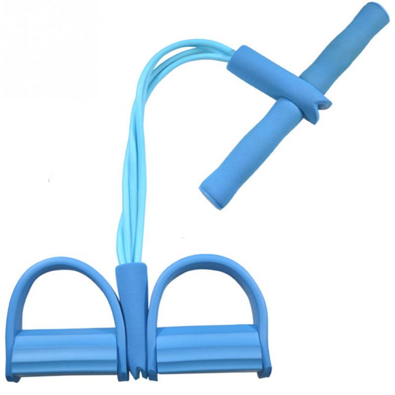 Elastic Resistance Bands Multifunctional  Portable 4 Tube Elastic Pedal Puller