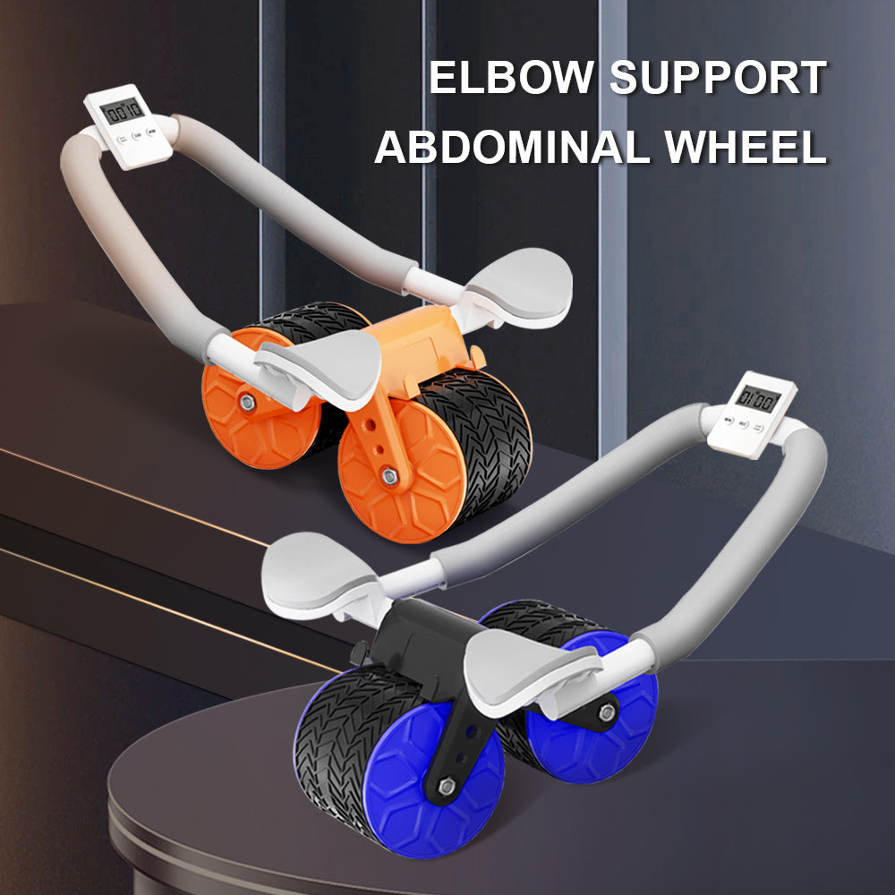 Ab Roller Wheel Automatic Rebound With Elbow Support - Home Exercise Equipment