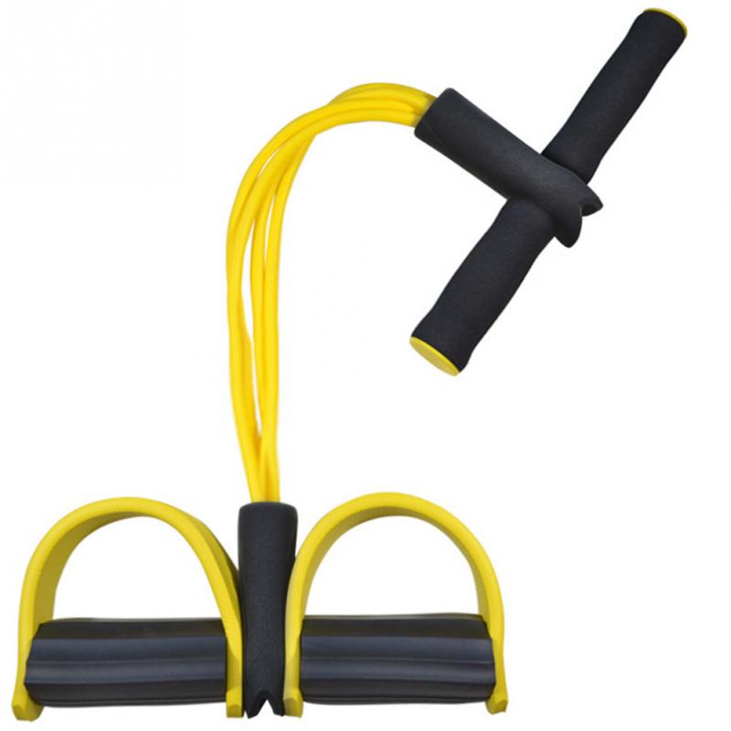 Elastic Resistance Bands Multifunctional  Portable 4 Tube Elastic Pedal Puller